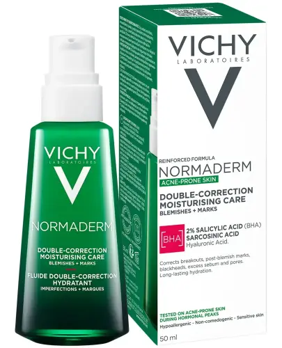 Vichy Normaderm Phytosolution Krem korygujący niedoskonałości, 50 ml - Codzienna pielęgnacja skóry tłustej, skłonnej do trądziku