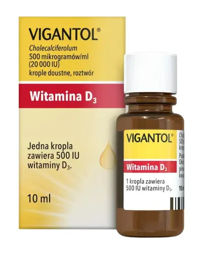 Vigantol krople doustne, 10 ml - Z witaminą D3