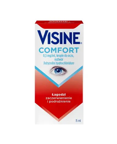 Visine Comfort, 15 ml - Łagodzi zaczerwienienia i podrażnienie