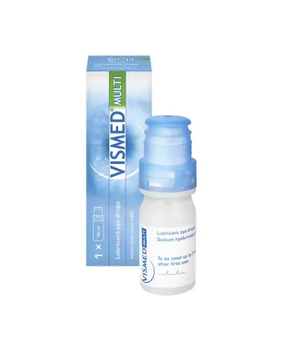 Vismed Multi, 10 ml - Nawilżające krople do oczu, sterylne, wolne od konserwantów