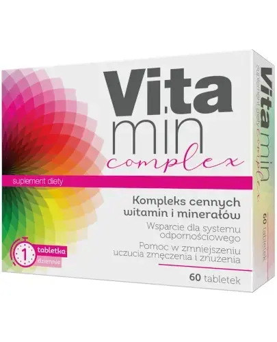 Vitamin Complex, 60 tabletek - Z kompleksem witamin i minerałów wspierających odporność