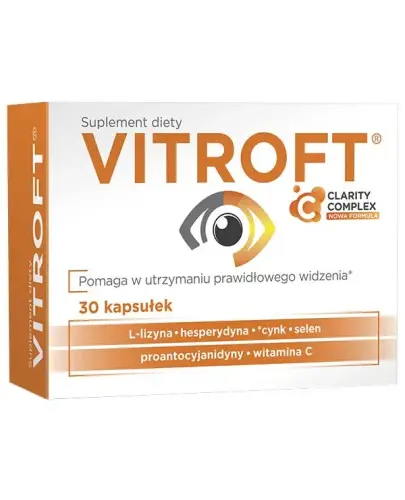 Vitroft, 30 kapsułek - Suplement diety z CLARITY COMPLEX.