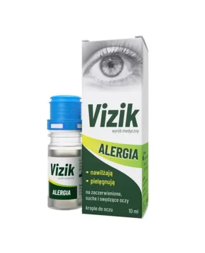 Vizik Alergia, krople do oczu, 10 ml - Krople na zaczerwienione, suche i swędzące oczy