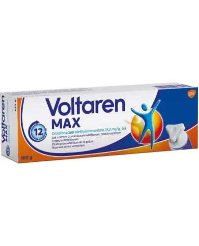 Voltaren MAX, 100 g - Diclofenac diethylammonium 23,2 mg/g, żel