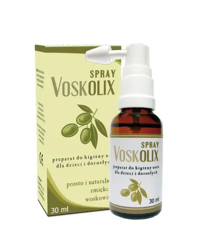 Voskolix spray do higieny uszu, 30 ml -  Naturalna oliwa z oliwek w sprayu do higieny ucha