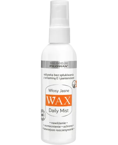 Wax Pilomax Daily Mist, odżywka w sprayu do włosów jasnych, 100 ml - Opracowana z myślą o potrzebach włosów suchych i zniszczonych