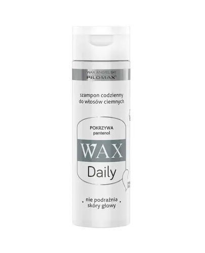 WAX Pilomax Daily, Szampon do włosów ciemnych, 200 ml  - Szampon z pokrzywą do mycia włosów ciemnych