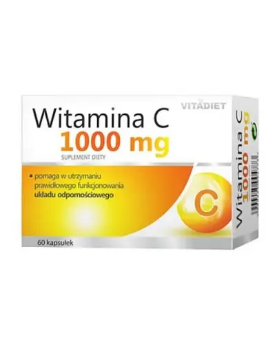 Vitadiet Witamina C 1000 mg, 60 kapsułek - Wysoka dawka witaminy C