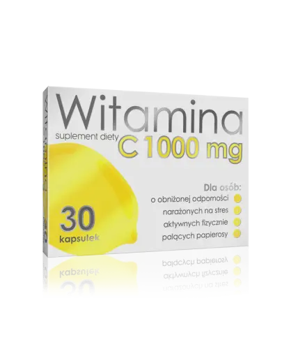 ALG PHARMA Witamina C  1000 mg, 30 kapsułek  - Suplement diety z wysoką dawką witaminy C.