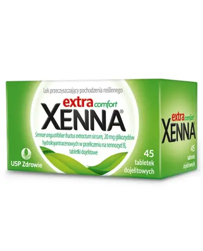 Xenna Extra Comfort tabletki dojelitowe, 45 sztuk  - Do stosowania w doraźnym leczeniu zaparć