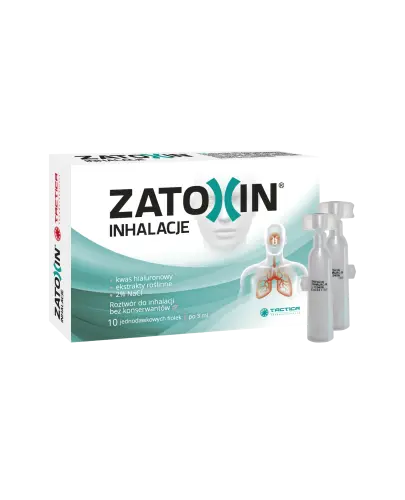 Zatoxin Inhalacje, roztwór do inhalacji, 10 ampułek po 3 ml - Roztwór do inhalacji oparty na ekstraktach ziołowych do stosowania wziewnego