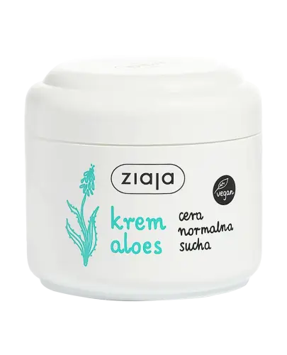 Ziaja Krem aloes, 100 ml - Lekka formuła, która intensywnie nawilża i koi skórę