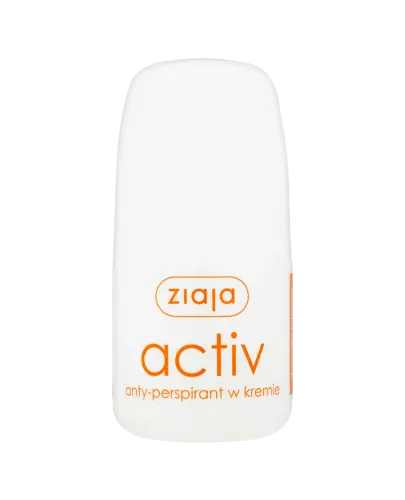 Ziaja  Activ, antyperspirant w kremie, roll-on, 60 ml - Reguluje wydzielanie potu i neutralizuje jego zapach