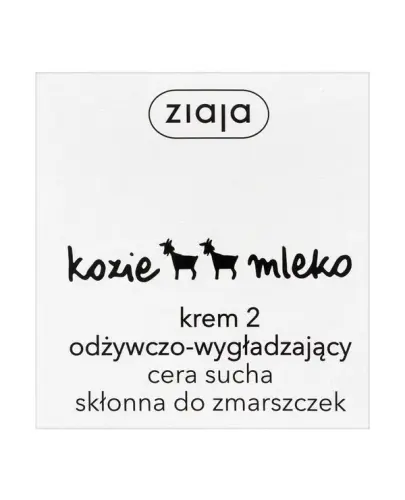 Ziaja Kozie Mleko krem 2, odżywczo-wygładzający, 50 g - Do cery suchej, skłonnej do zmarszczek