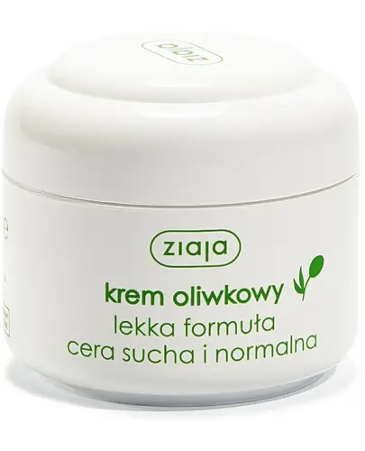 Ziaja Krem Oliwkowy, lekka formuła, 50 ml - Do pielęgnacji skóry suchej i normalnej