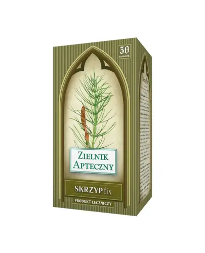 Skrzyp fix zioła do zaparzania w saszetkach, 30 sztuk - Zioła w saszetkach stosowane pomocniczo w łagodnych zaburzeniach układu moczowego w celu przepłukania dróg moczowych